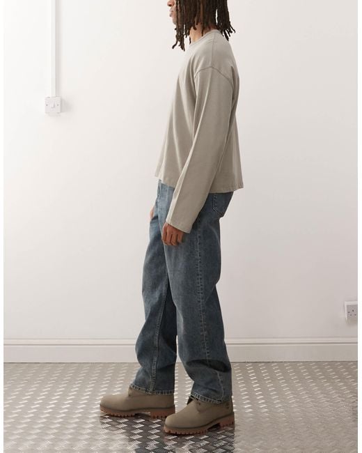 Weekday Natural Galaxy Loose Fit baggy Jeans for men