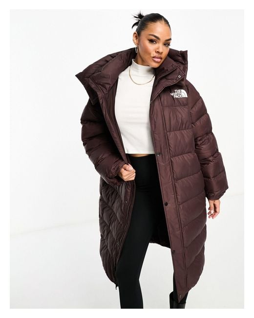 The North Face Brown – acamarachi – langer oversize-steppmantel