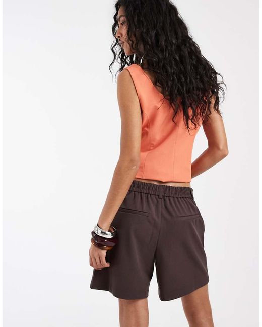Object Multicolor Stretch Tailored Shorts