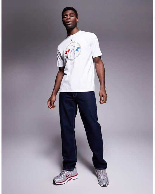 Marshall Artist Gray Logo Print T-Shirt for men