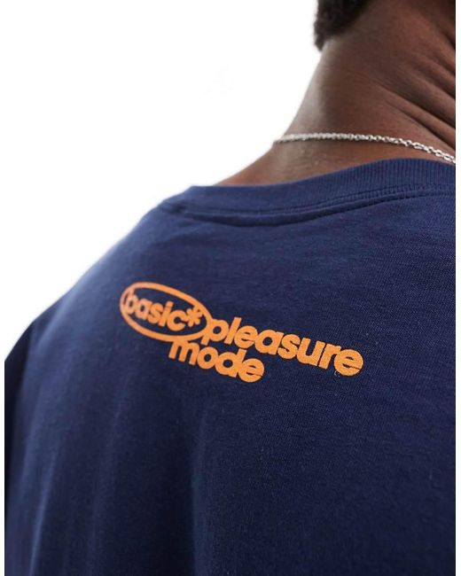 Basic Pleasure Mode Blue Weezer License T-Shirt for men