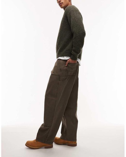 Obey Brown Bigwig Carpenter Denim Jeans for men