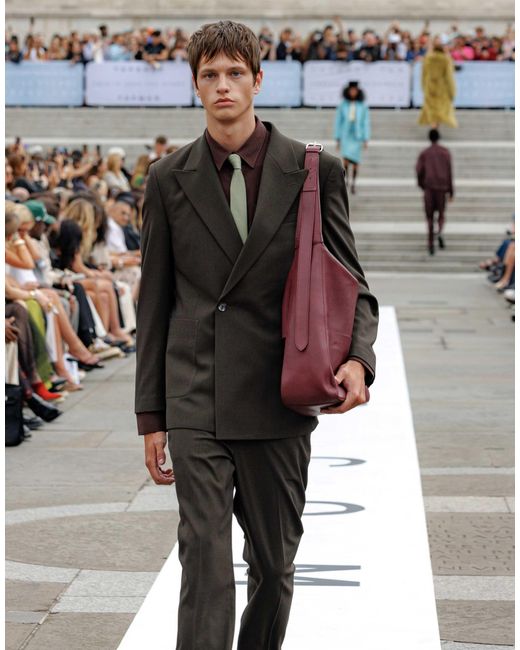 Topman Gray Relaxed Wool Touch Suit Jacket for men