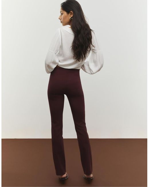 Stradivarius Brown Slim Fit Trousers