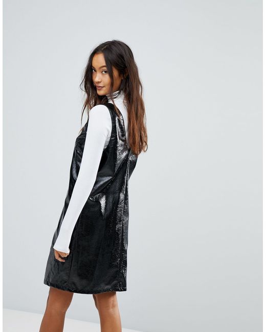 black midi shift dress