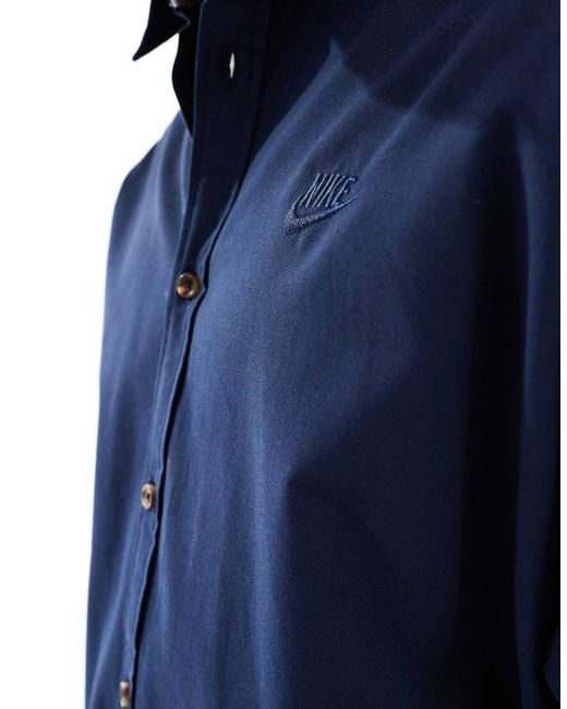 Nike Blue Club Oxford Shirt for men