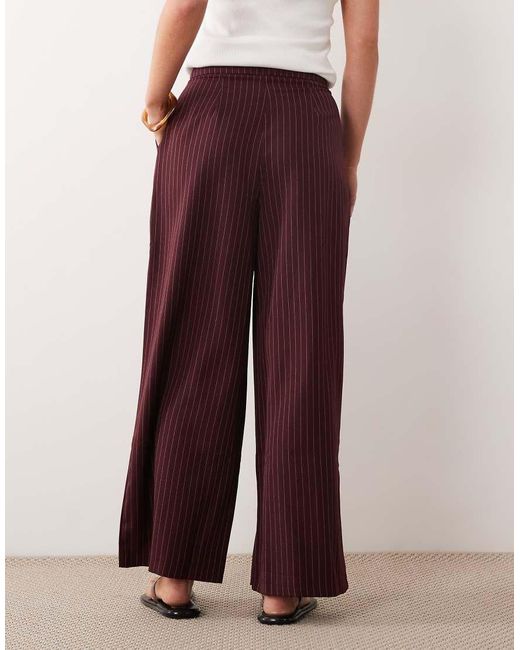 Miss Selfridge Purple Pinstripe Trouser