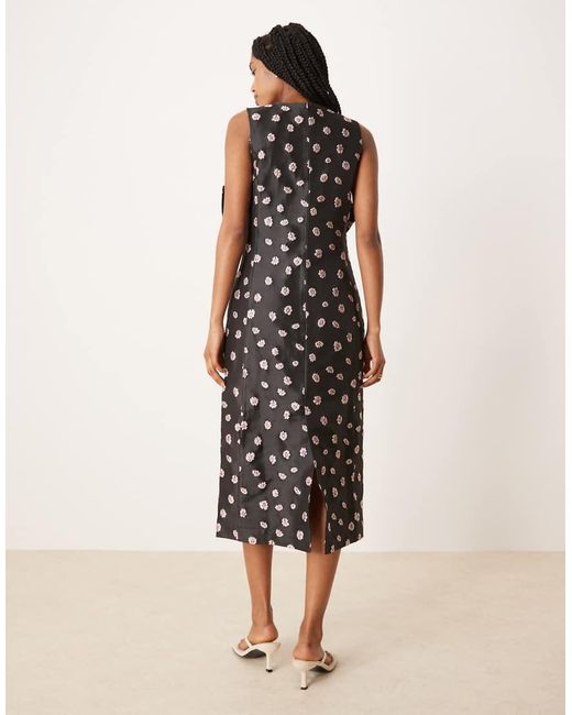 Sister Jane Black Rose Bells Jacquard Bow Dress