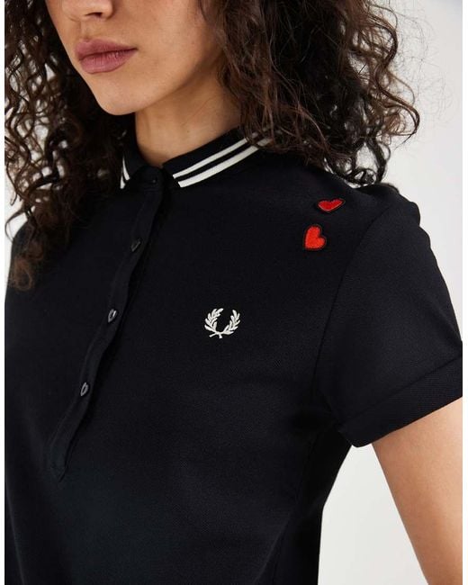 Fred Perry Blue X Amy Winehouse Tipped Polo T-Shirt