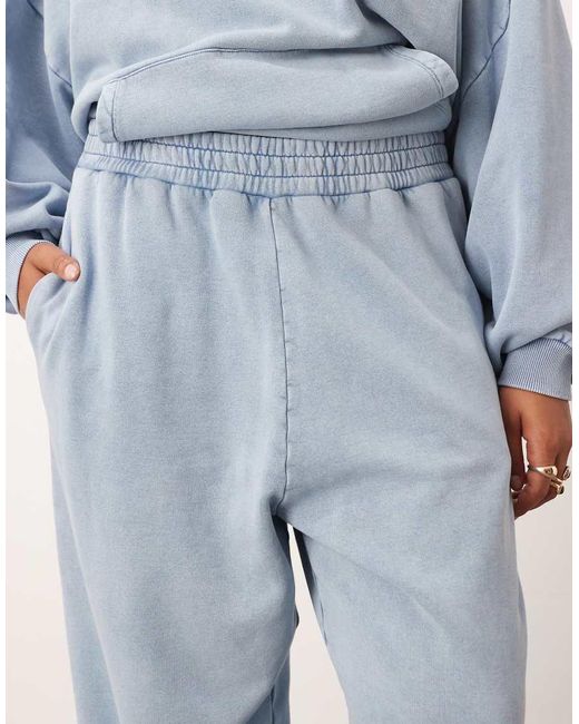 ARRANGE Blue Curve Premium Acid Wash joggers