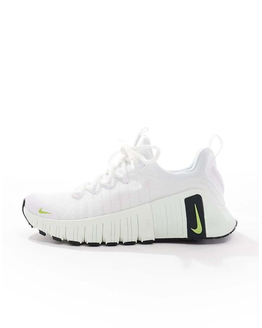 Nike White Free Metcon 6 Trainers