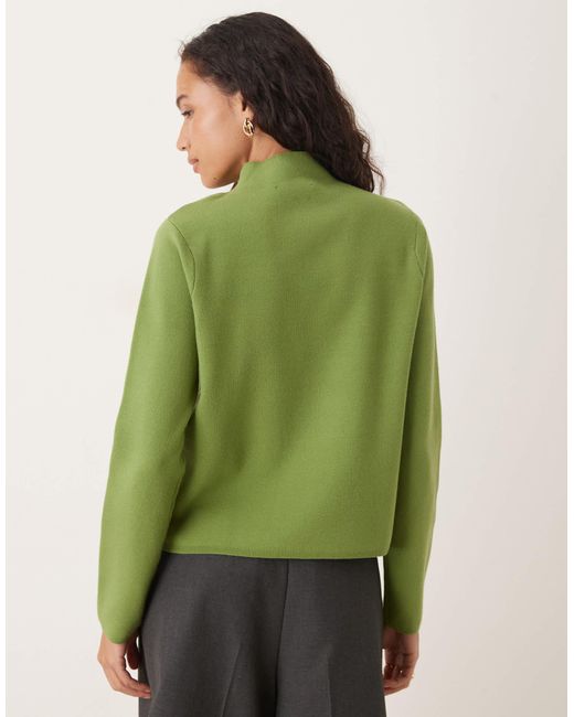 Pull à col montant Mango en coloris Green