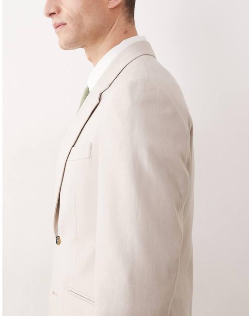 ASOS Natural Skinny Suit Jacket for men