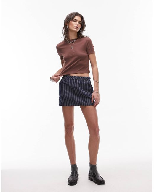 TOPSHOP Red – kurzes alltags-t-shirt