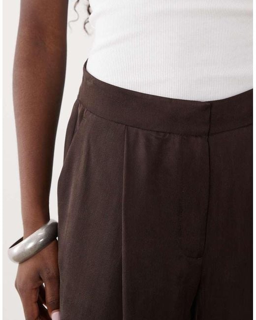 Mango Brown Cuffed Trouser