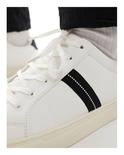 ASOS White Lace Up Trainers for men