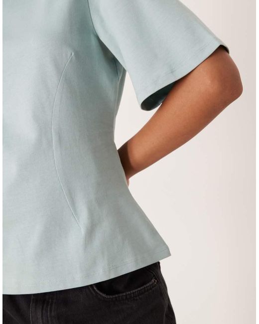 Aware Gray Cinched Waist T-shirt