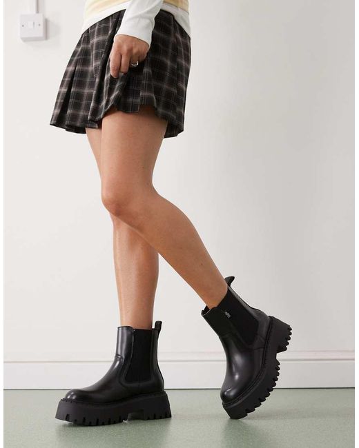 Buffalo Black Chelsea Boots