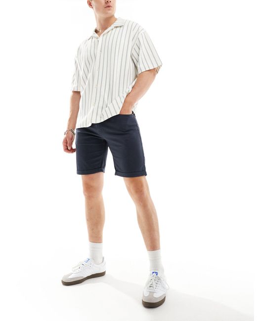 Jack & Jones – 5-pocket-shorts in Blue für Herren