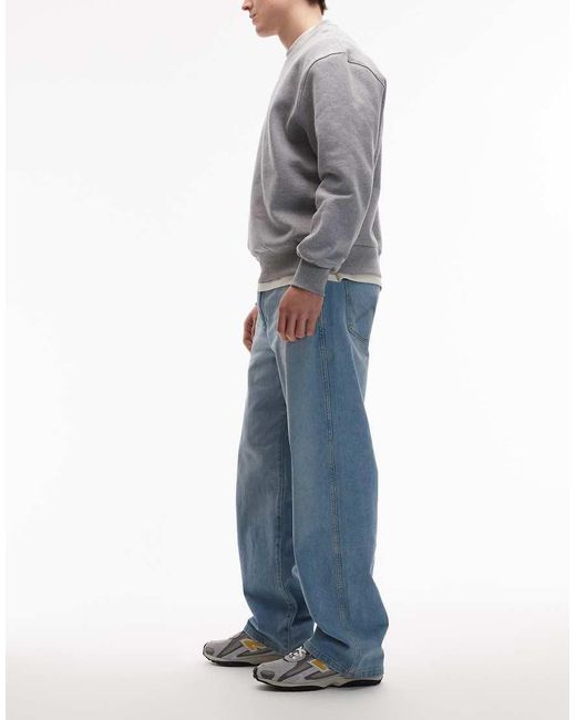 Wrangler Gray Loose Straight Fit Jeans for men