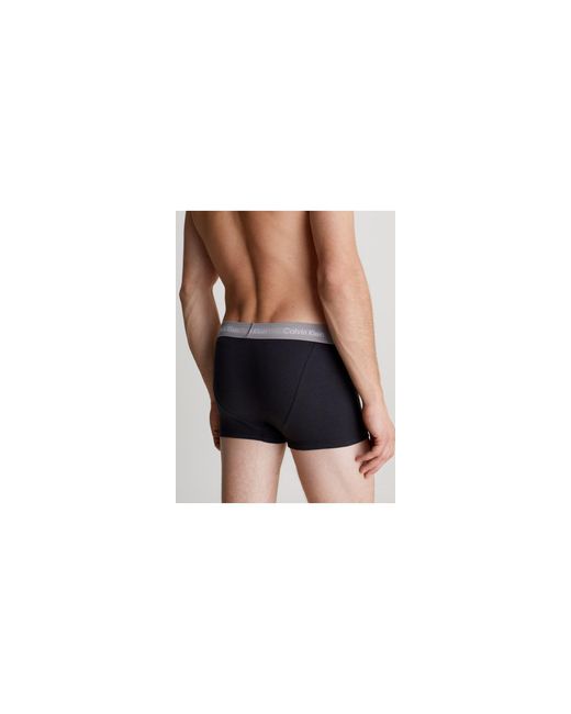 Calvin Klein – 3er-pack unterhosen aus baumwoll-stretch in Black für Herren