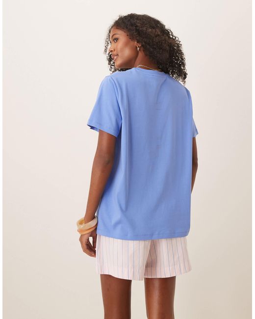 ASOS Blue Regular Fit Tee With Es Vedra Sun Graphic