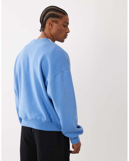 Cotton On Blue Box Fit Graphic Sweatshirt for men