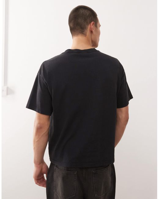 Great - t-shirt coupe carrée avec imprimé personnages et inscription midnight Weekday pour homme en coloris Black