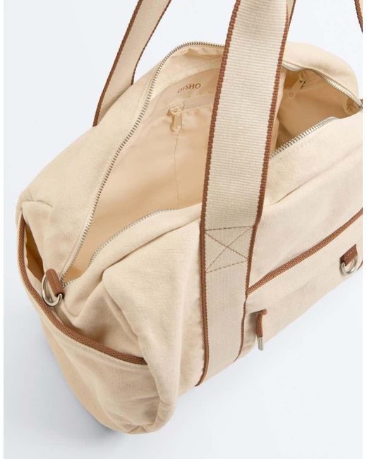 Borsa Bowling di Oysho in Natural
