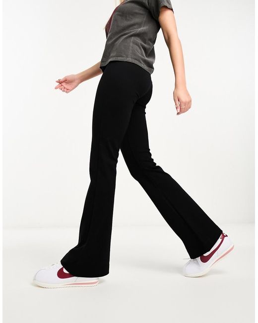 Vero Moda Black Jersey Flares With High Waist