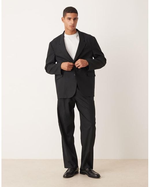 ASOS Black Oversized Suit Jacket for men