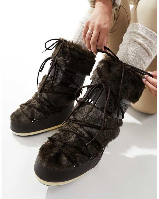 Moon Boot Black High Ankle Snow Boots