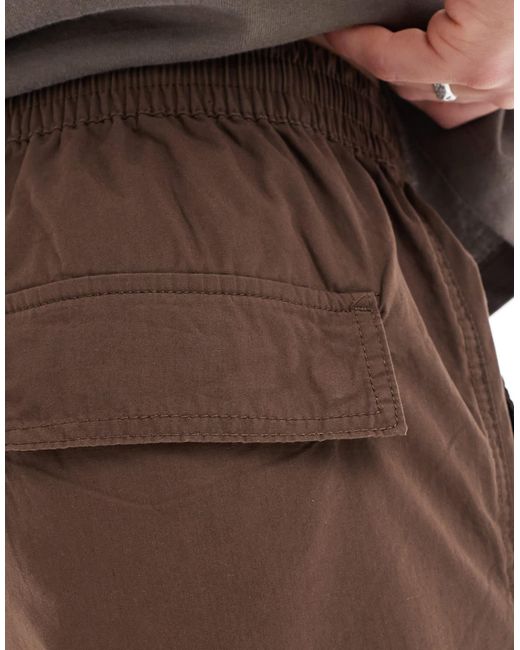 Cotton On – weit geschnittene cargohose in Brown für Herren