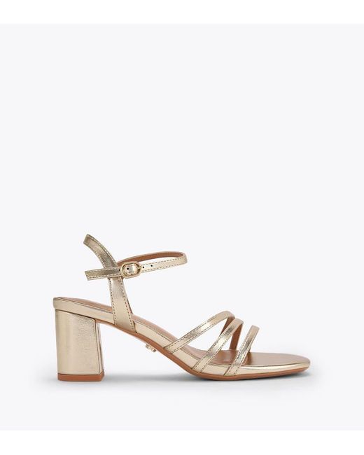 Carvela Kurt Geiger White Motto Block Wf Heeled Sandals