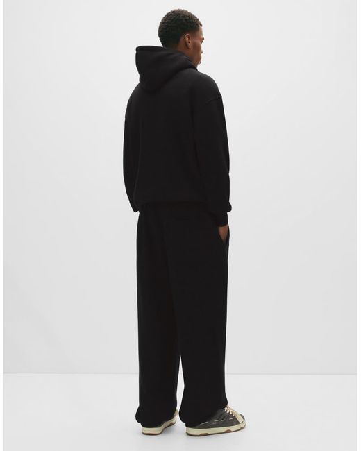 Joggers Pesanti Neri di Pull&Bear in Black da Uomo