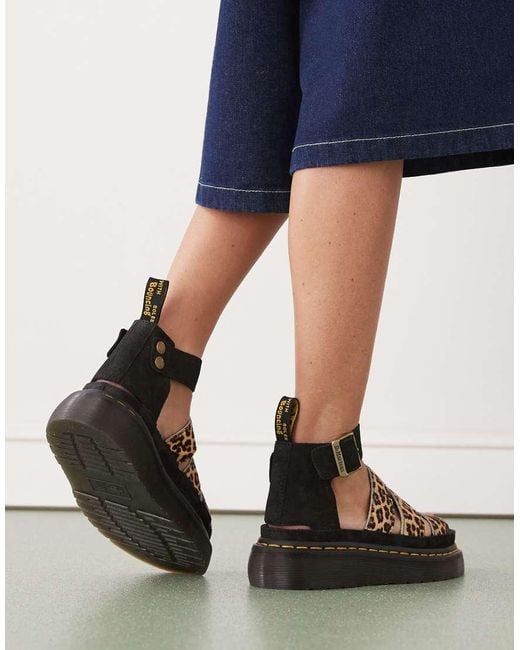 Dr. Martens Blue Clarissa Ii Quad Sandals