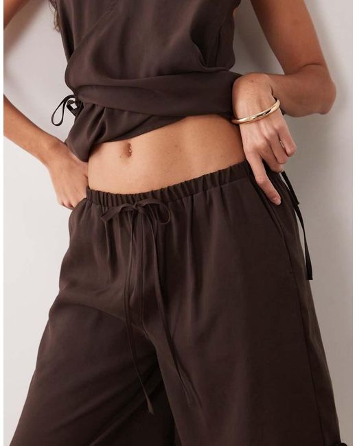 ASOS Brown Modal Look Longline Bermuda Shorts