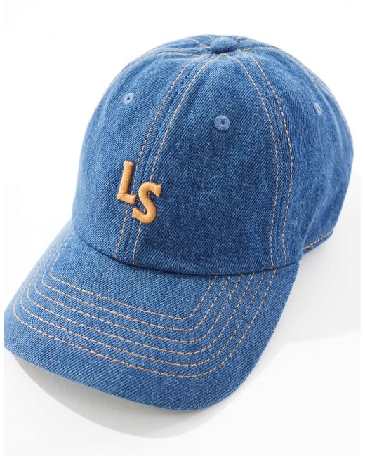 Levi's – baseballkappe aus denim in Blue für Herren