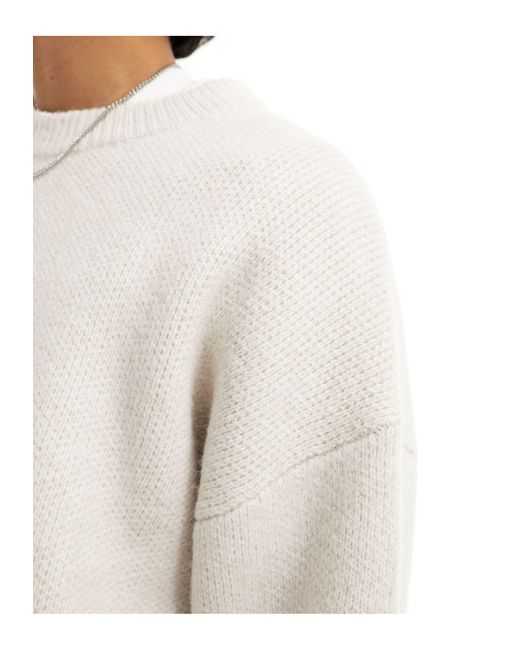 Teo - pull décontracté en laine mélangée - cassé Weekday pour homme en coloris White