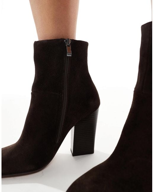 ALDO White Karinaa Heeled High Ankle Boots