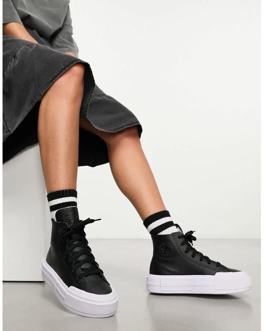 Converse Black Chuck Taylor All Star Hi Cruise Trainers