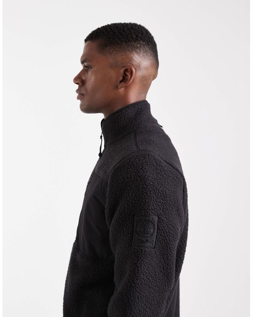 Timberland – jacke aus hochflorigem fleece in Blue für Herren