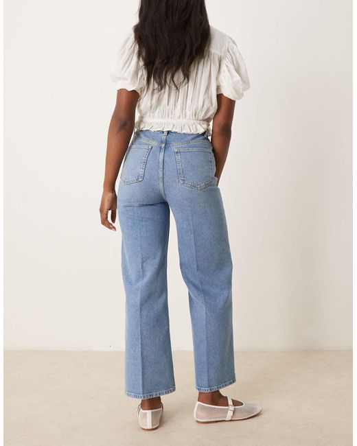 ASOS Blue – knöchellange jeans