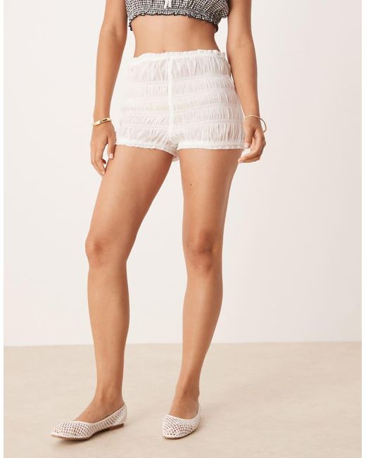 ASOS Natural Shirred Knicker Short