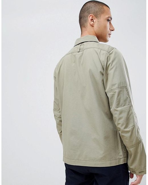 Rackam Khakifarbene Hemdjacke Rackam Khakifarbene Hemdjacke