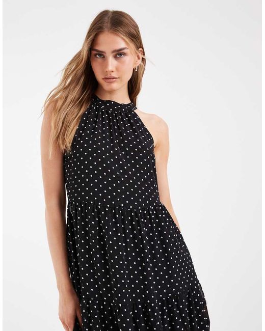 ONLY Black Halterneck Midaxi Dress