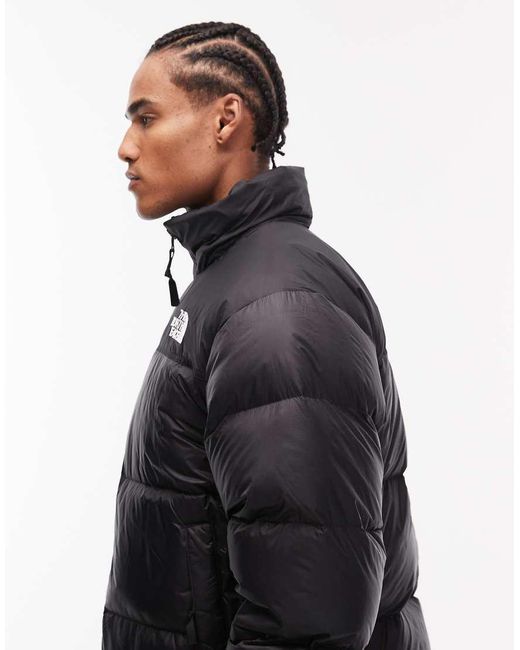 The North Face Gray Retro Nuptse Down Puffer Jacket for men