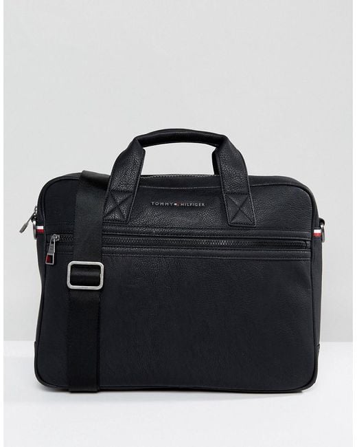 Tommy Hilfiger Laptop Bag In Black for Men | Lyst