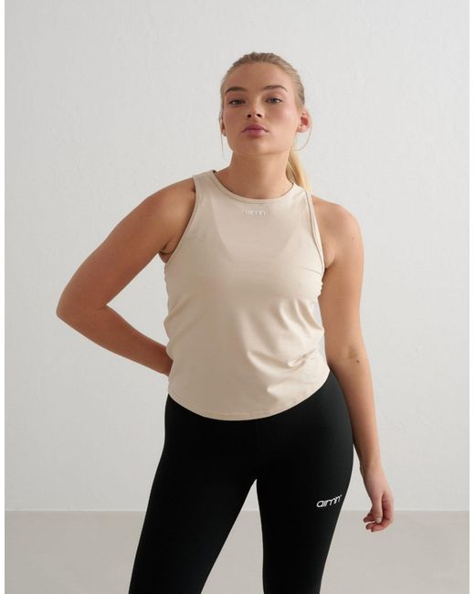 Aim'n Natural – café au lait – weiches basic-trägertop