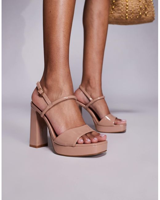 River Island Pink – slingback-absatzschuhe